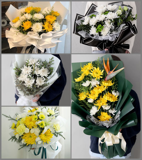 广东江门市开平市蚬冈镇南联村白事花束代送